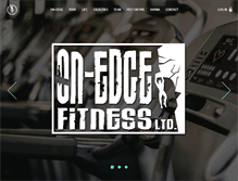 Tablet Screenshot of onedgefitness.com